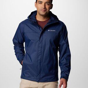 Columbia Men's Watertight II Water-Resistant Nylon Rain Jacket Navy, Size Large